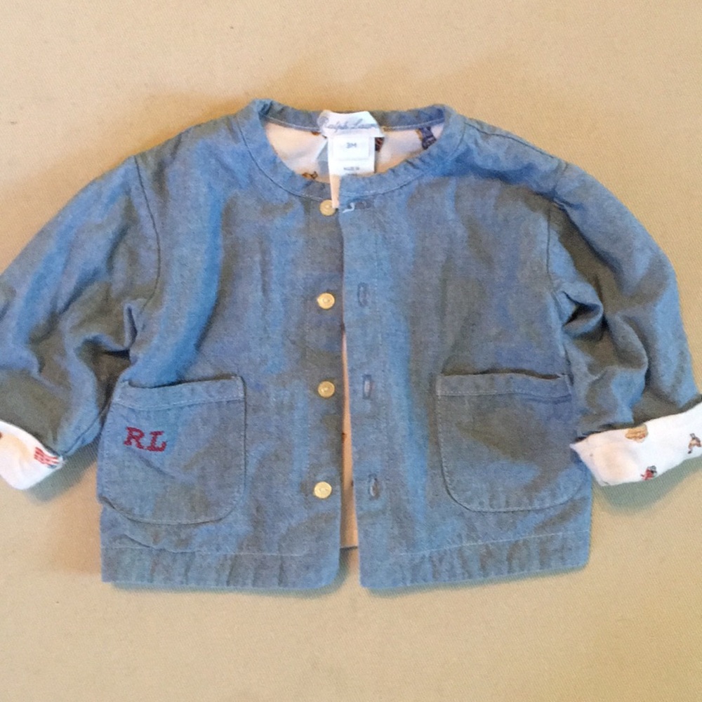 Ralph Lauren Monogrammed Denim Jacket